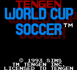 World Cup Soccer Title Screen